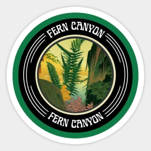 Wild Fern Canyon Hike Trail Camping and Hiking Sticker